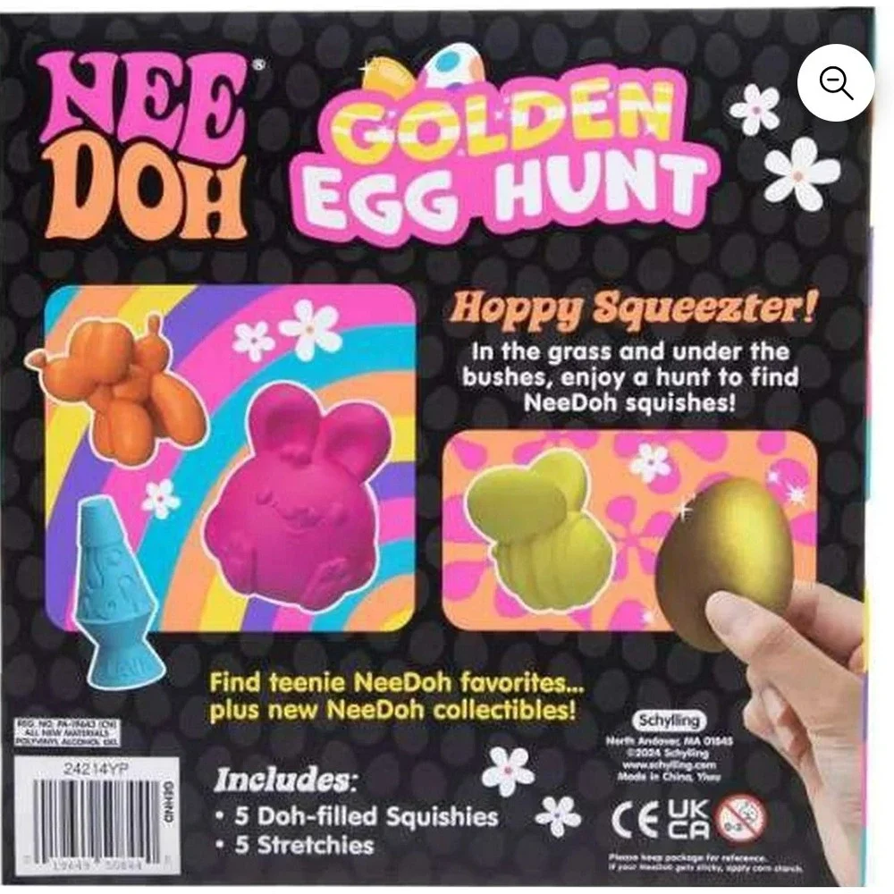 Rare NeeDoh Easter Golden Egg Hunt Mystery 10-Pack (10 Squishy Surprises!) New_2